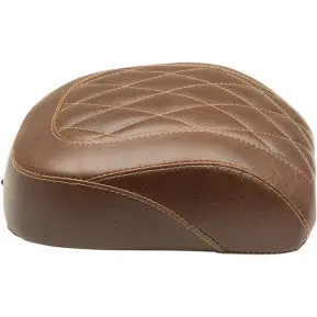 Mustang - Wide Tripper Rear Seat - Brown, Diamond Stitch - '18-20 Fxbr & Fxbrs 1