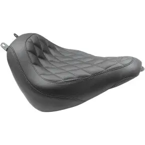 Mustang - Wide Tripper Front Seat - Black, Diamond Stitch - '18-20 Flde, Flhc, & Flhcs 1