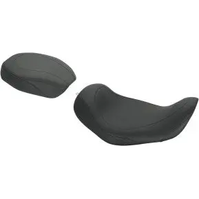 Mustang - Wide Tripper Passenger Seat - Black, Smooth - '06-17 Dyna 2