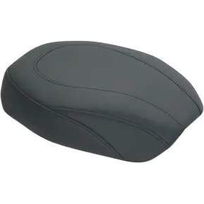 Mustang - Wide Tripper Passenger Seat - Black, Smooth - '06-17 Dyna 1