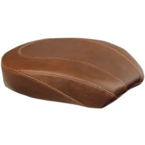 Mustang - Wide Tripper Passenger Seat - Brown, Smooth - '06-17 Dyna 1