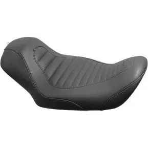 Mustang - Tripper Solo Seat - Black, Tuck And Roll - '06-17 Dyna 1