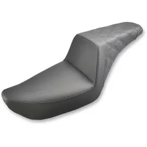 Saddlemen Step-Up Seat - Rear Lattice Stitched - Black (804-04-173) Dyna 04-05 1