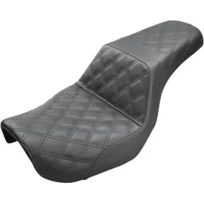 Saddlemen Step-Up Seat - Full Lattice Stitch - Black (806-04-175) Dyna 06-16 1
