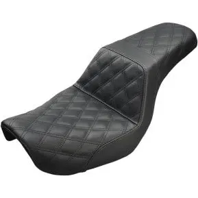 Saddlemen Step-Up Seat - Full Lattice Stitch - Black (804-04-175) Dyna 04-05 1