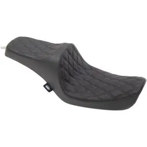 Drag - Predator Iii Seat - Double Diamond Stitch, Black Thread - '96-03 Dyna 1
