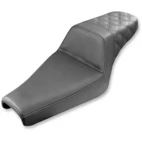 Saddlemen Step-Up Seat - Rear Lattice Stitch - Black - Xl (807-11-173) Sportster 04-20 1