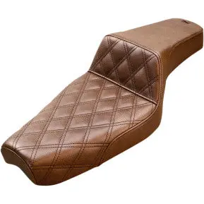 Saddlemen Step-Up Seat - Front Lattice Stitch - Brown - Xl (807-03-172Br) Sportster 04-20 1