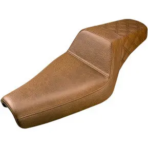 Saddlemen Step-Up Seat - Rear Lattice Stitch - Brown - Xl (807-11-173Br) Sportster 04-20 1