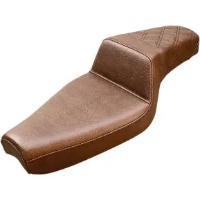 Saddlemen Step-Up Seat - Rear Lattice Stitch - Brown - Xl (807-03-173Br) Sportster 04-20 1