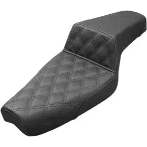 Saddlemen Step-Up Seat - Full Lattice Stitch - Black - Xl (879-03-175) Sportster 77-98 1