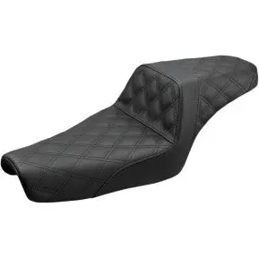 Saddlemen Step-Up Seat - Full Lattice Stitch - Black - Xl (807-11-175) Sportster 04-20 1