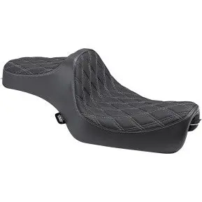 Drag - Predator Iii Seat - Double Diamond Stitch, Silver Thread - '04-21 Xl 1