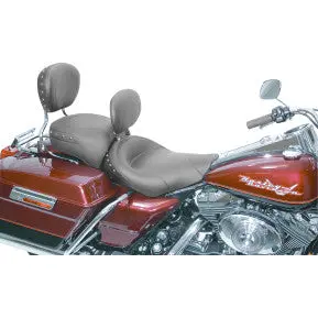 Mustang - Wide Solo Seat W/ Removable Backrest & Raer Seat - Black Studded - '06-07 & '99-07 Touring 2