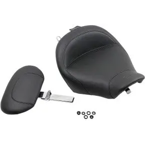 Mustang - Wide Solo Seat W/ Removable Backrest & Rear Seat - Vintage Style - '06-07 & '97-07 Touring 1