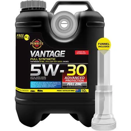 Penrite Vantage Fully Synthetic 5W-30 10L Engine Oil - Vanfull5w30010 1