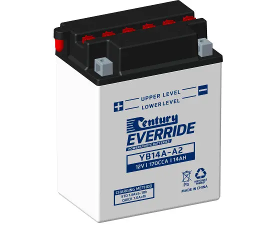Century Yb14a-A2 Motorcycle Battery - 170Cca 14Ah 1