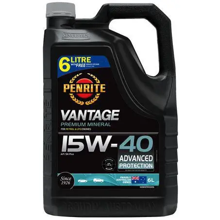 Penrite Vantage Premium Mineral 15W-40 6L Engine Oil - Vanmin15w40006 1