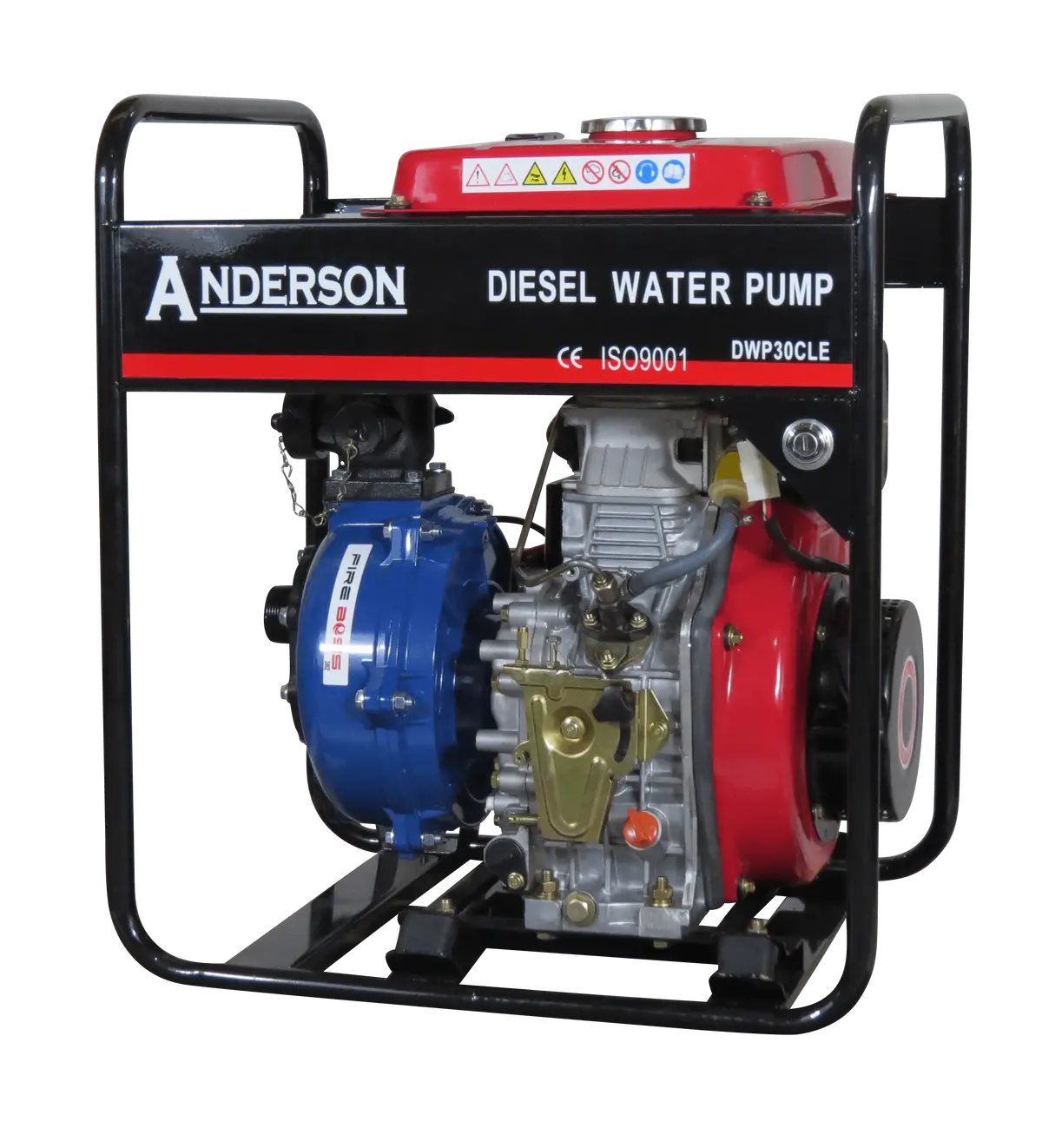 1½" Anderson Diesel 382 Fireboss® Twin Impeller Pump Electric Start 1