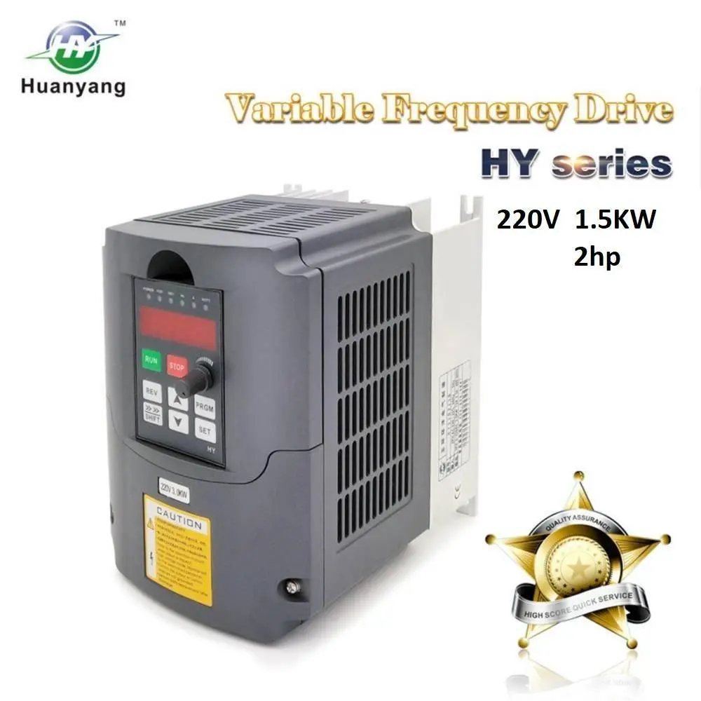 1.5Kw Mini 1500W 2Hp 400Hz Variable Frequency Drive Vfd Mini Inverter For Spindle Motor (Original Huanyang Inverters) 1