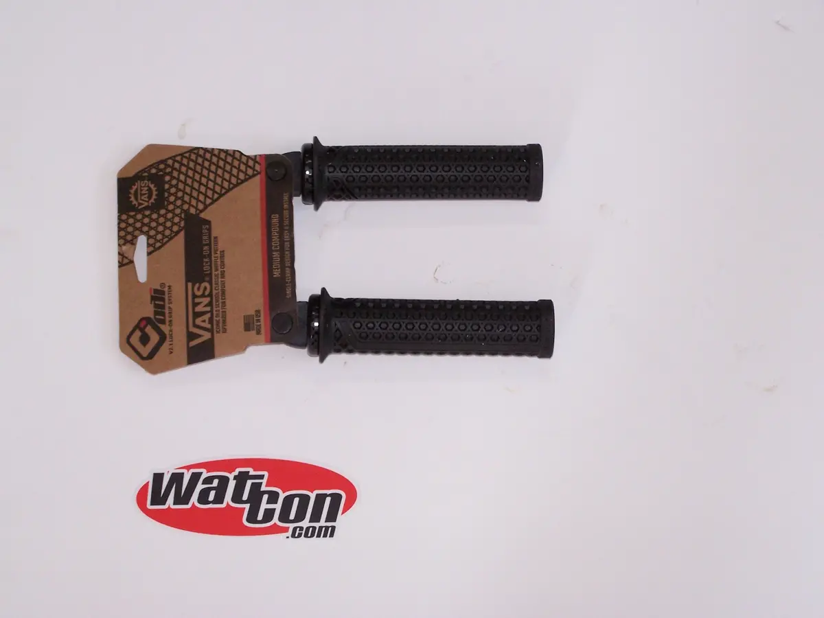 Grips Odi Lock On Vans, Black With Black Rings 1