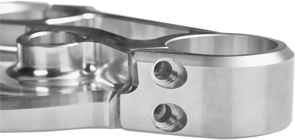 Slyfox Triple Clamp - 49 Mm - Upper - '14+ Flh - Raw Sf1000-1 1