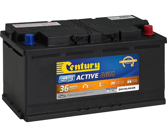 Century Din110lh Agm Start-Stop Car Battery - 12V 950Cca 105Ah 1