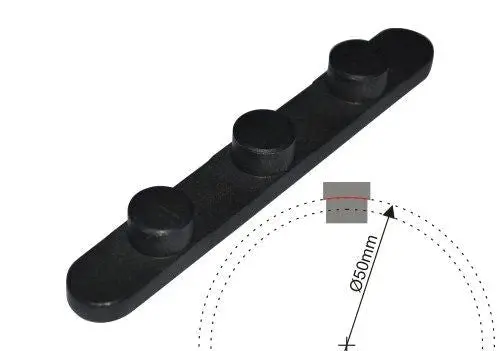 Key 3 Pins D. 7,3Mm 8X6x60 Axle 40 & 50Mm 1