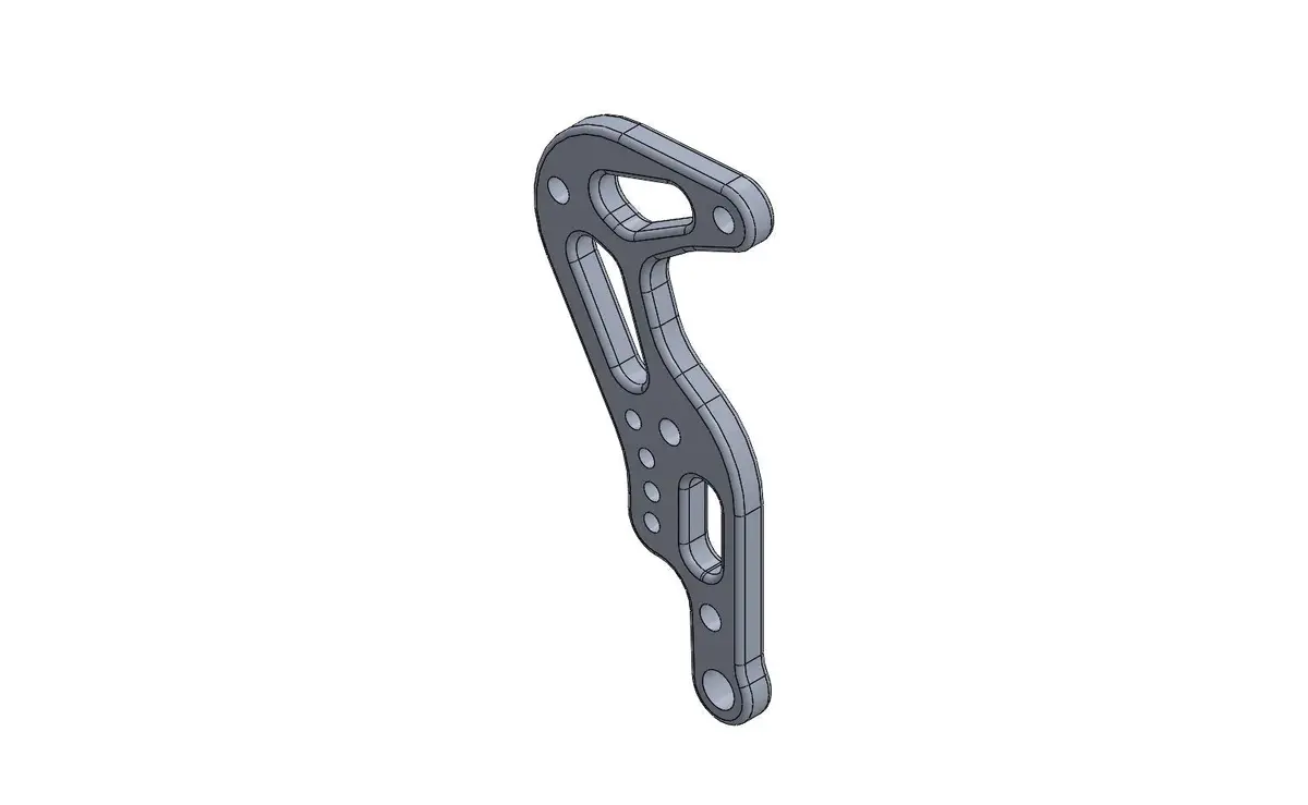 Billet Pedal Body For Minikart And Babykart - Black Anodized 1