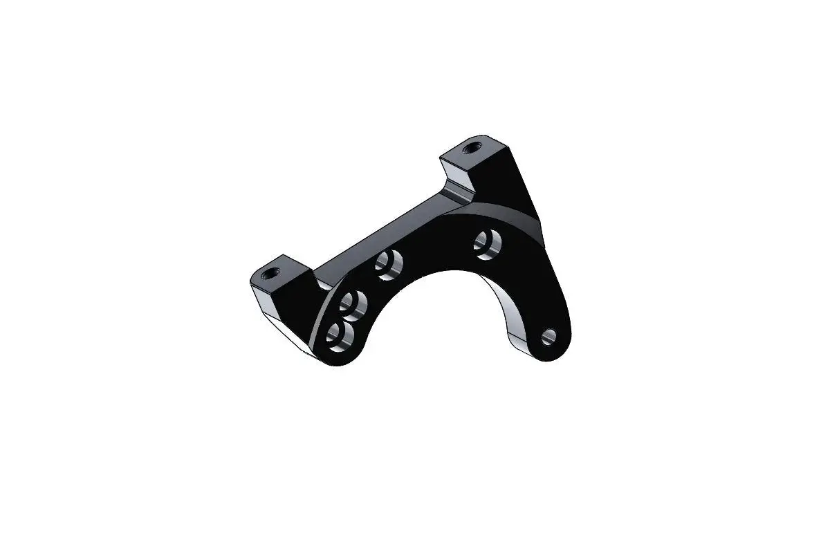Ap06 Rear Brake Caliper Support For 180Mm Disc - Black Anodized 1