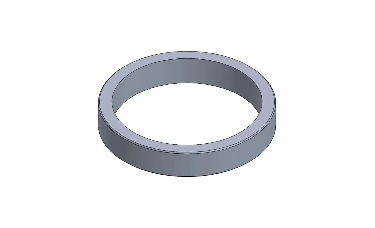 Spacer For Stub Axle 5Mm, Diam.25Mm - Black 1