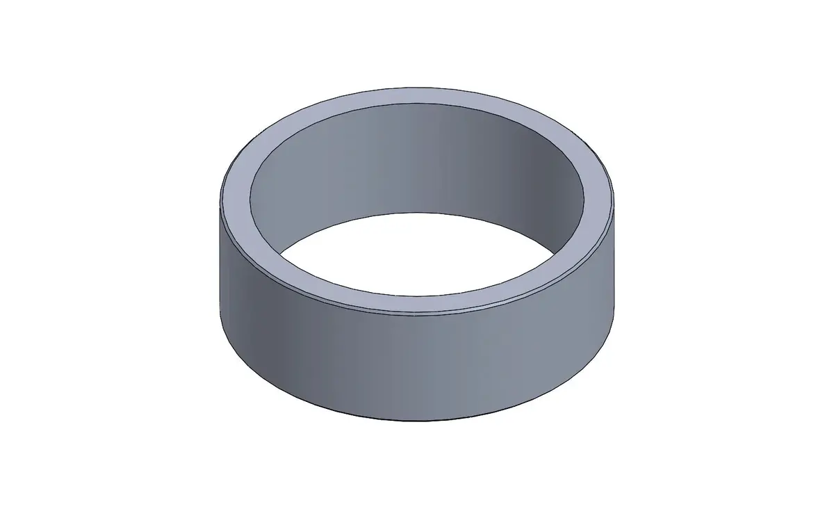 Spacer For Stub Axle 10Mm, 25Mm- Black Anodized 1