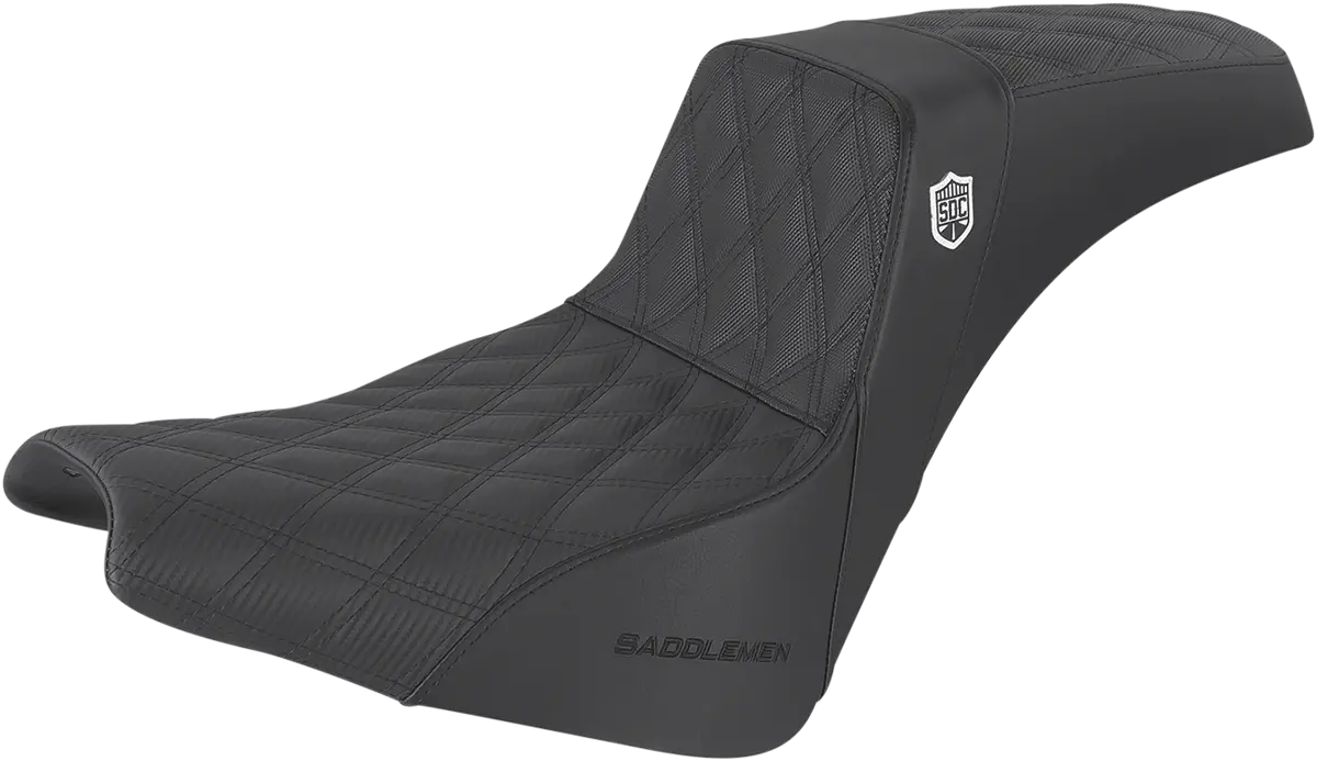 Saddlemen Pro Series Sdc Performance Seat - W/O Backrest - Lattice Stitch/Lumbar Gripper (Sc81830db) Softail 18-24 1