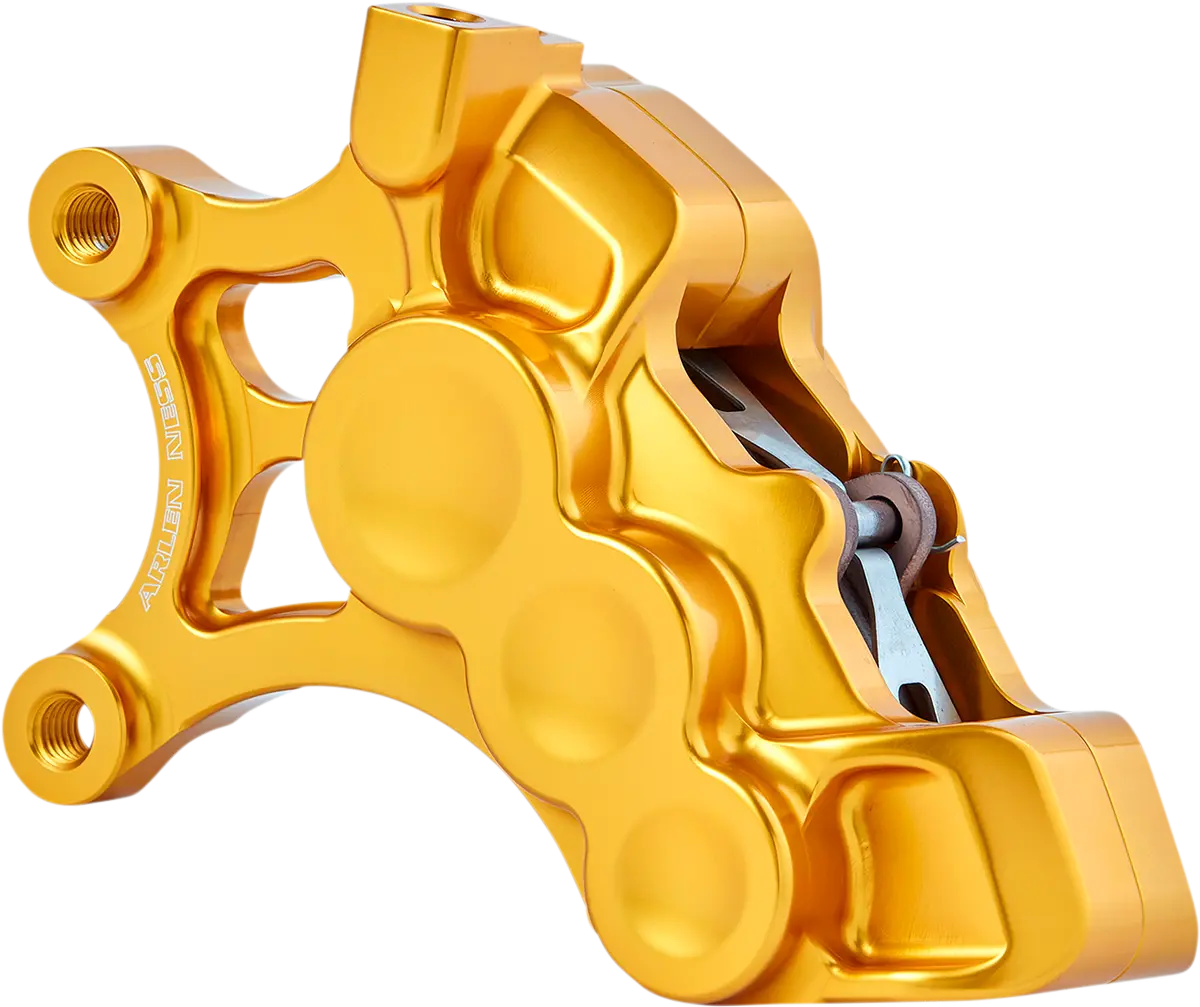 Arlen Ness 6-Piston Caliper - 14" - Gold 02-201 Front Left 1