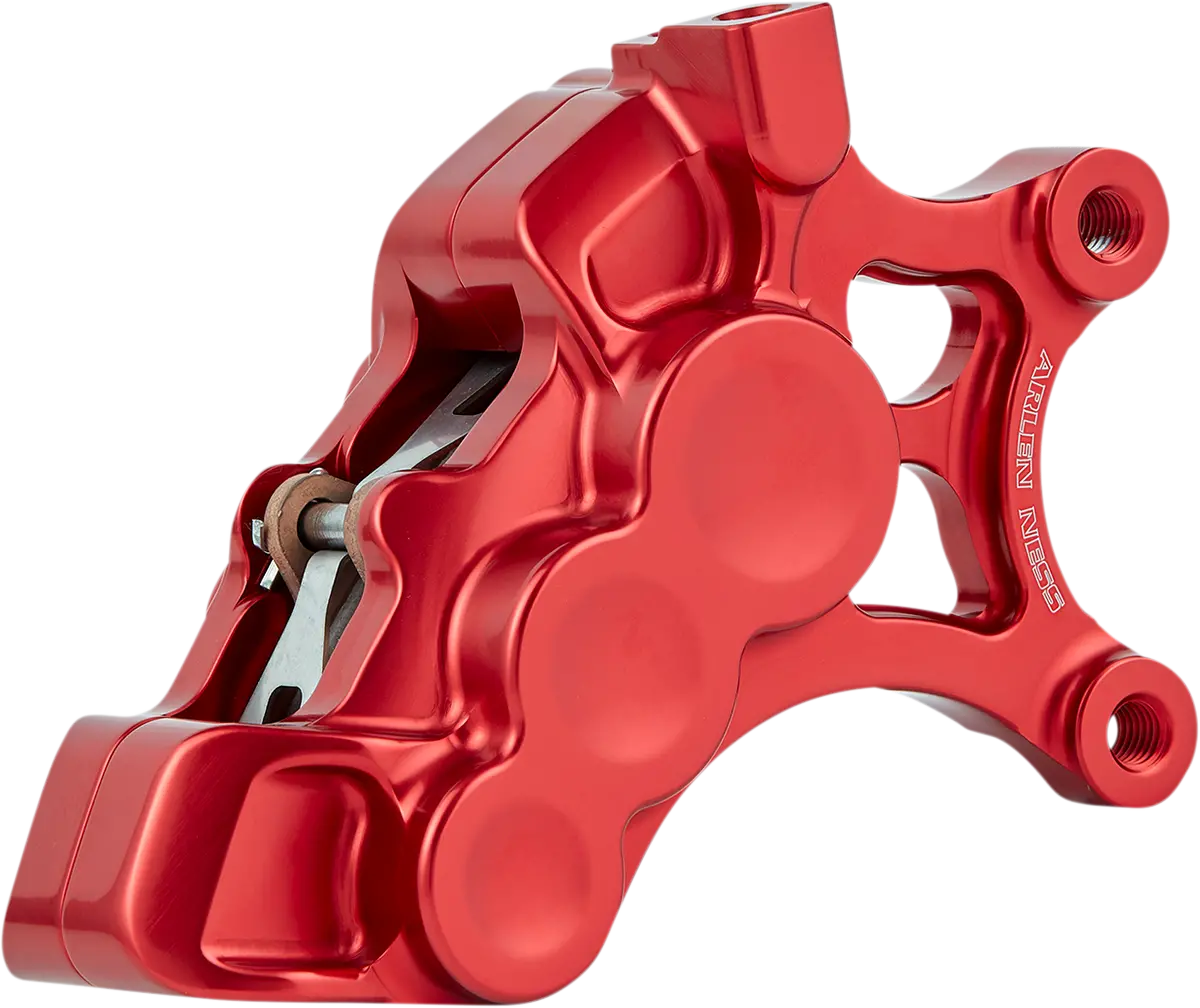 Arlen Ness 6-Piston Caliper - 14" - Red 02-205 Front Right 1