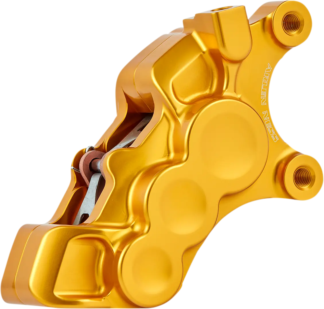 Arlen Ness 6-Piston Caliper - 11.8" - Gold 02-228 Front Right 1