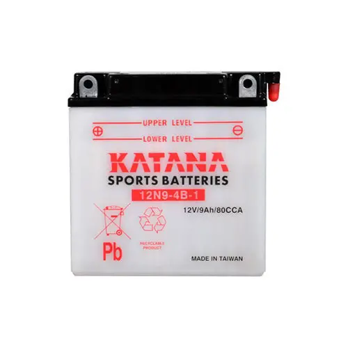12V Katana Motorcycle Battery 12N9-4B-1 | 85Cca, 9Ah, 6-Month Warranty 1