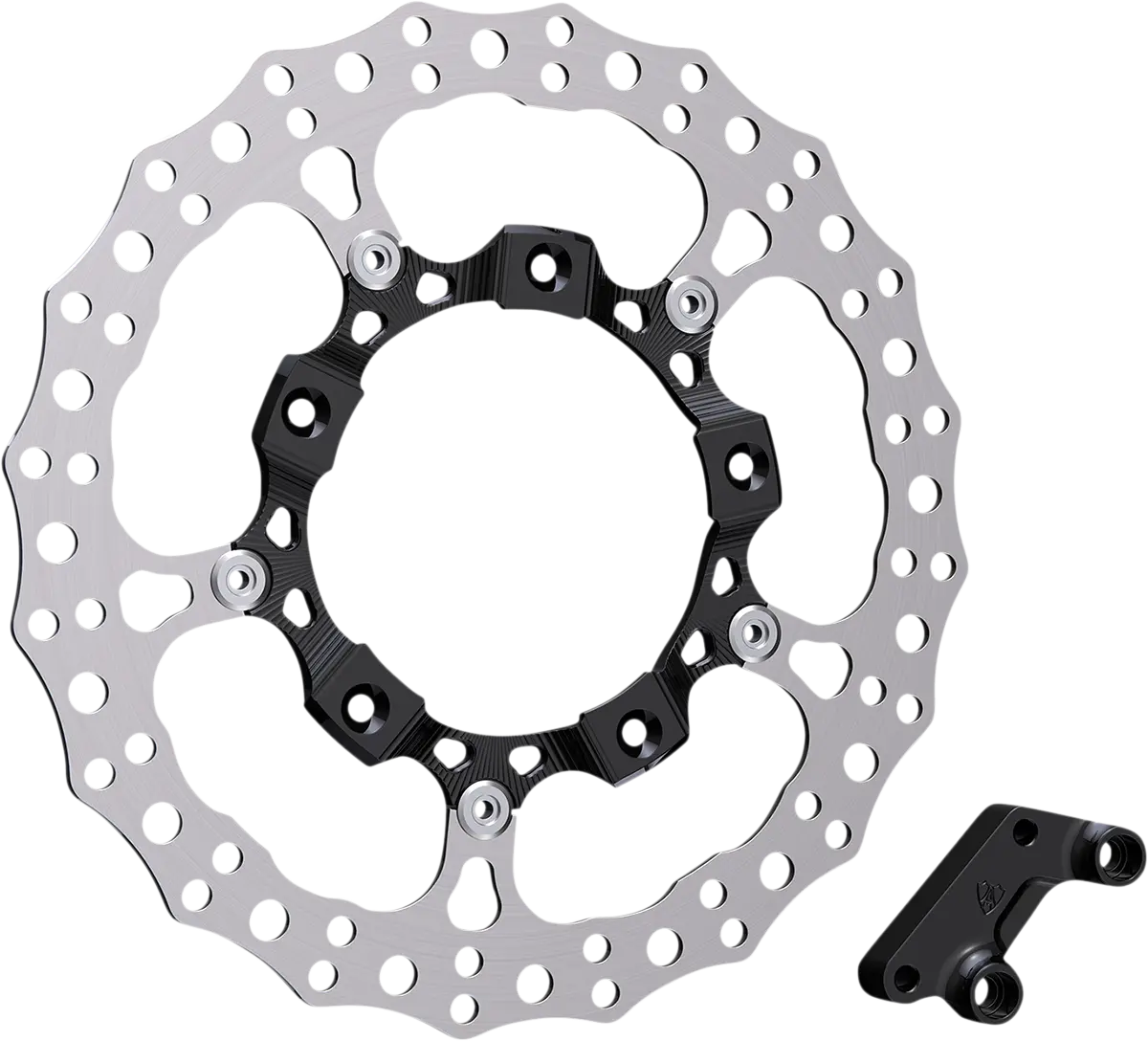 Arlen Ness Rotor 14" - Front Left - Black 300-000 1