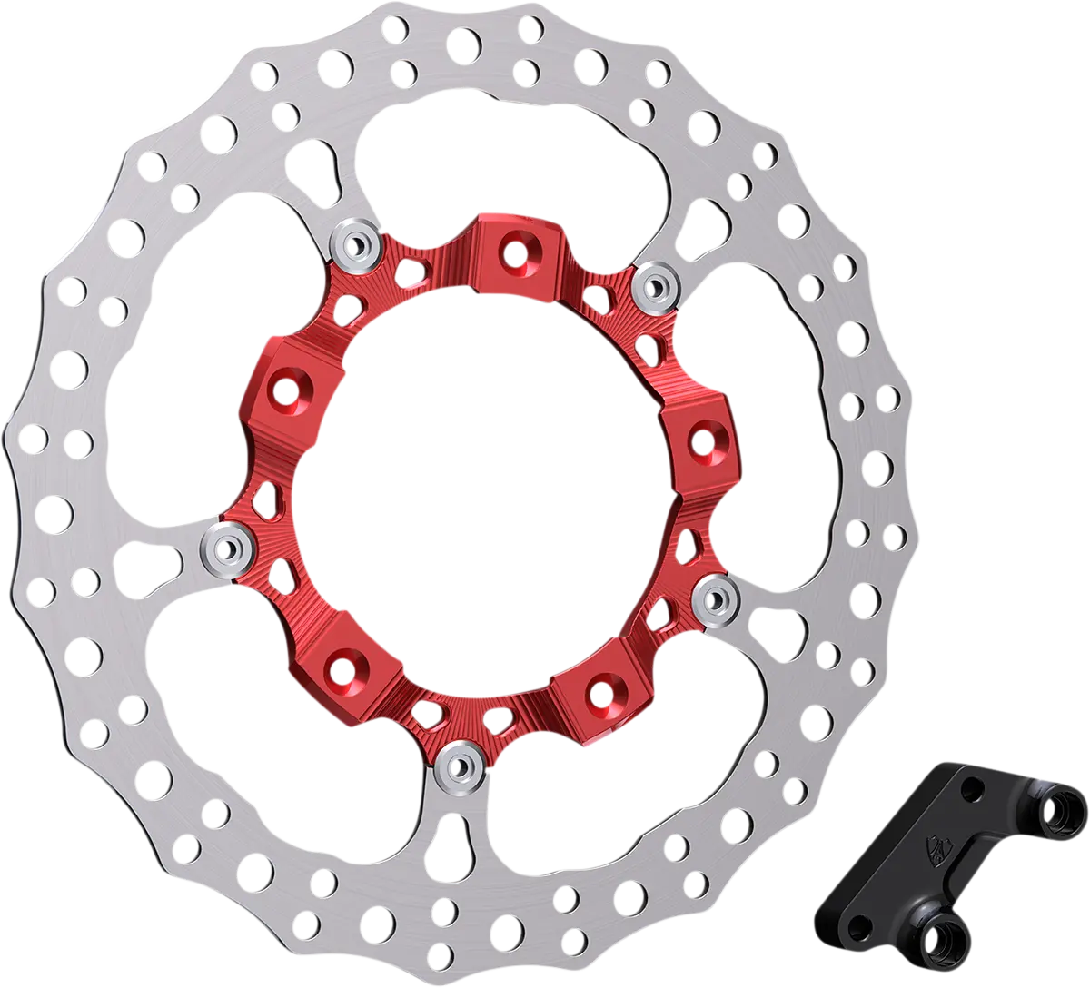 Arlen Ness Rotor 14" - Front Right - Red 300-007 1