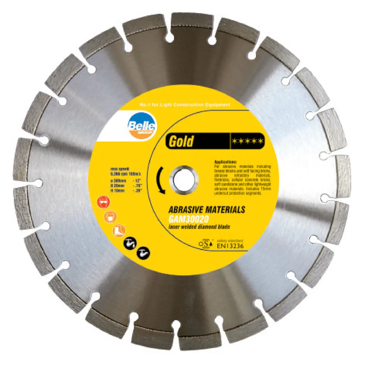 14" Altrad Belle Gold General Purpose Diamond Blade 1