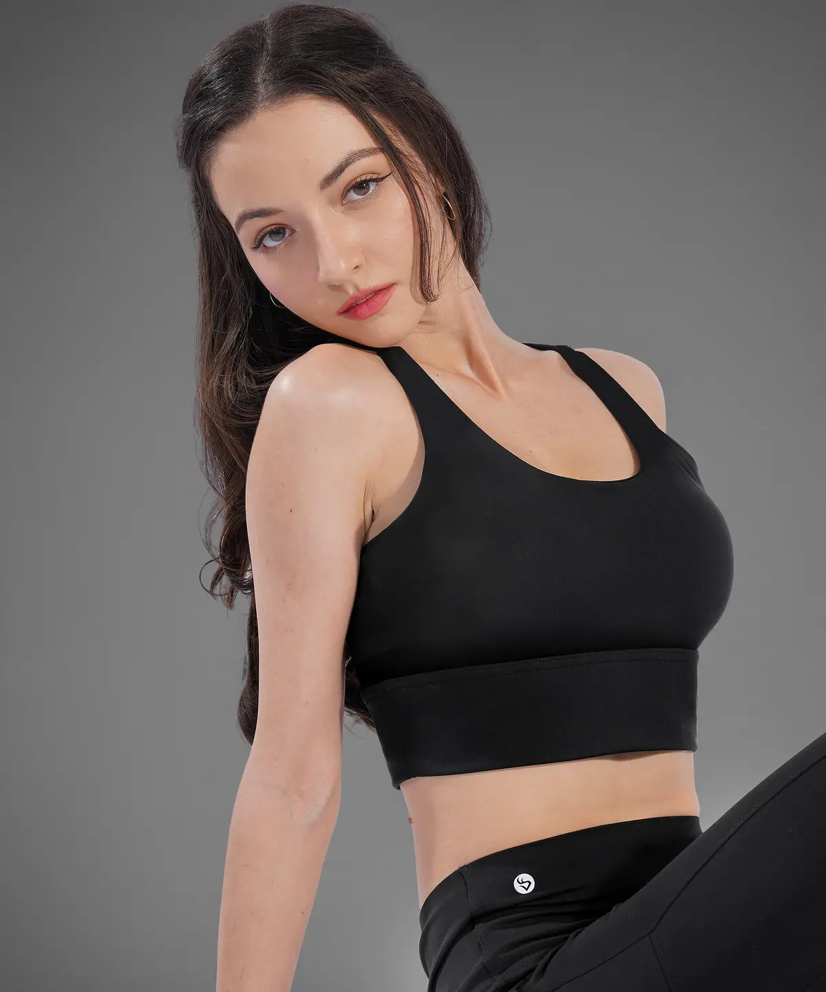 Deerrun® Cross-Back Sports Bra, Medium Support 1