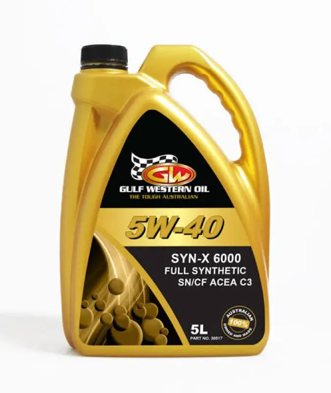 Gulf Western Syn X 6000 Full Synthetic 5W40 - 5L 30517 1