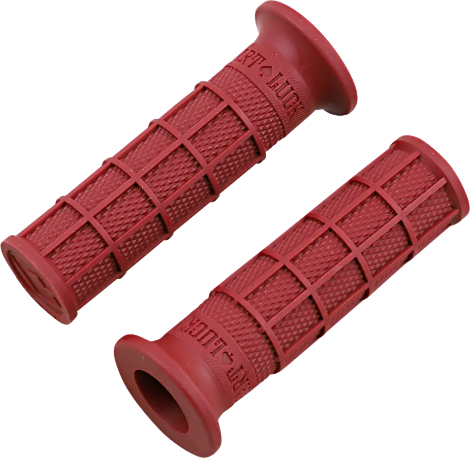 Odi Hart-Luck Signature Full-Waffle Slip-On Grips - Red V02fwdr 1