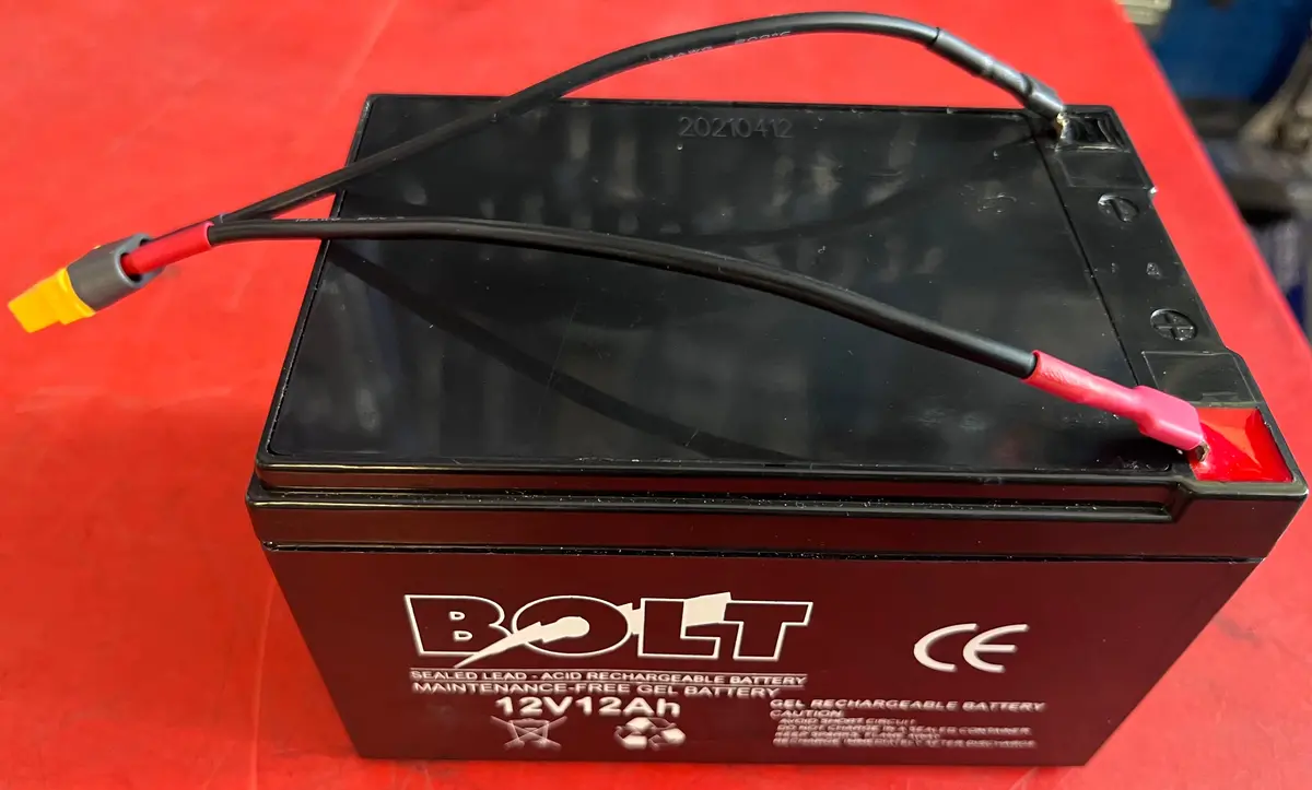 Conrad Meier Fish Harvester Battery 12V 12Ah Kontiki Battery With Torpedo Leads 1