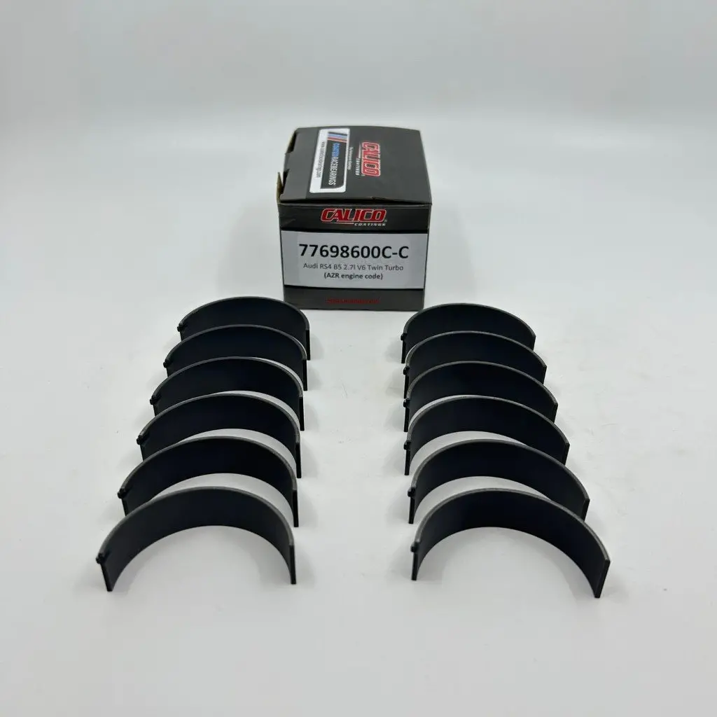 Coatedperformancebearings Calico Ct-1 Coated Kolbenschmidt Oem Rod Bearing Set 77822600C-C - Audi / Vw Vr6/R32/R36 2.8L/2.9L/3.2L/3.6L Engine, Std. Diameter 2