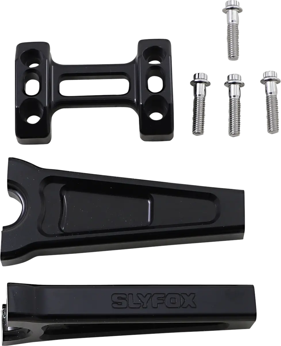 Slyfox Handlebar Riser Kit - Straight - 1" Clamping - 6" Rise - Black Tm-Sly4 1