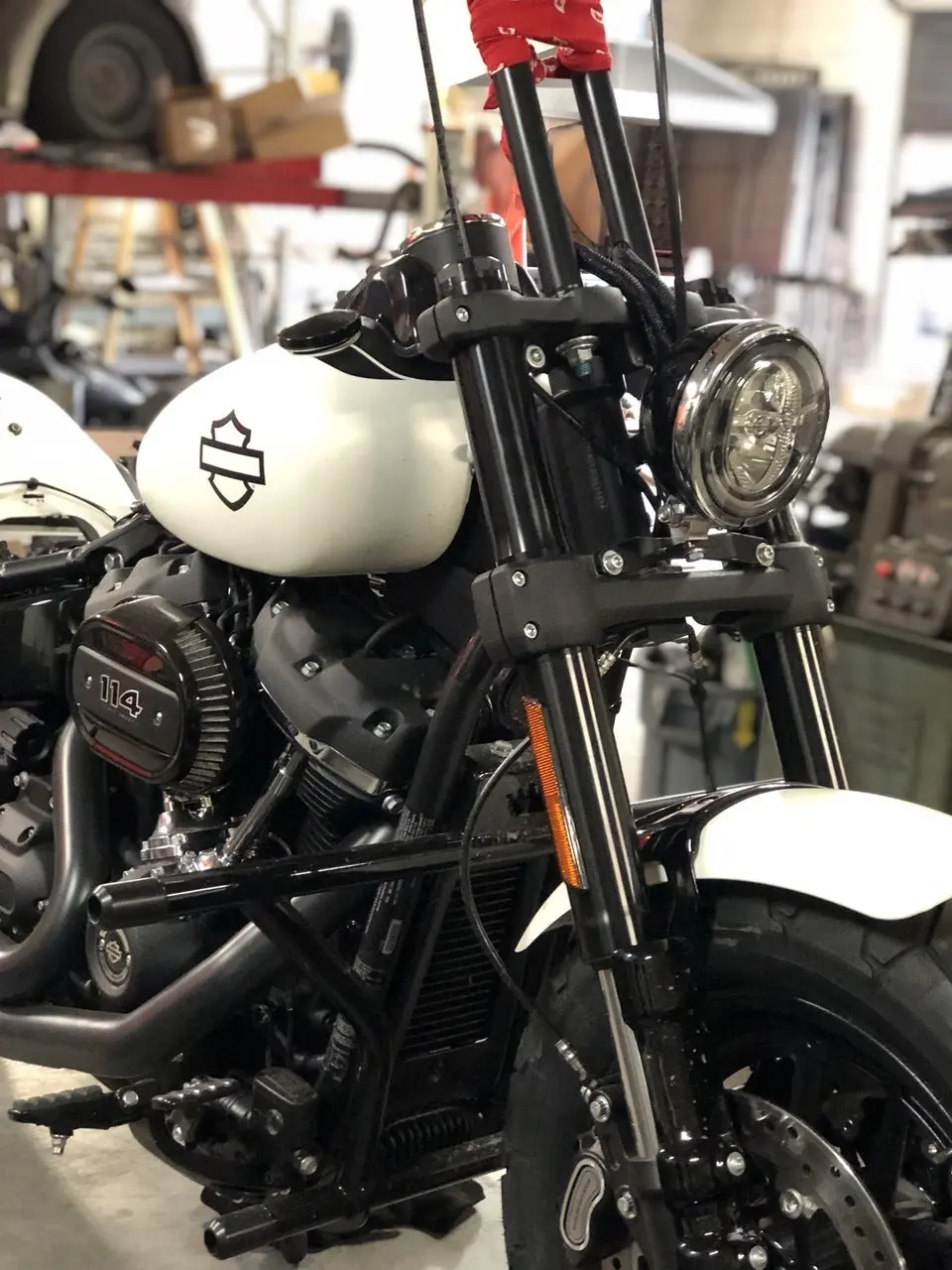 Bung King 18+ Fatbob Headlight Conversion Bracket 1