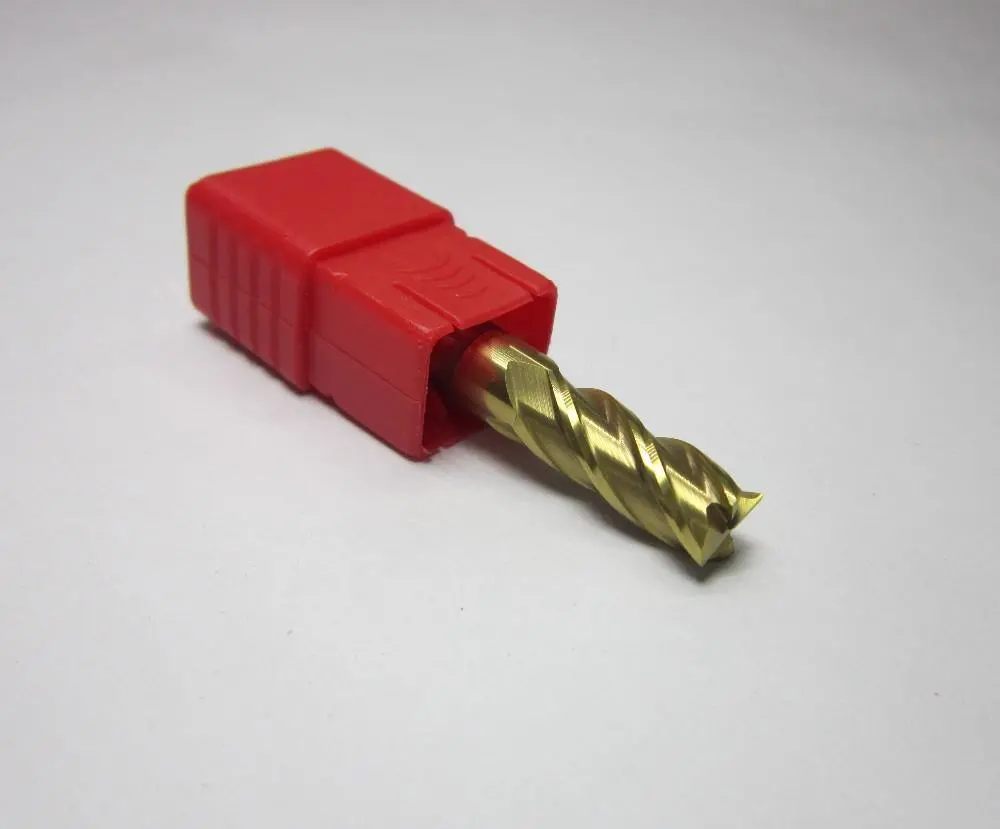 1Pcs 10Mm Hrc62 4F Tungsten Carbide End Mills Bit 1