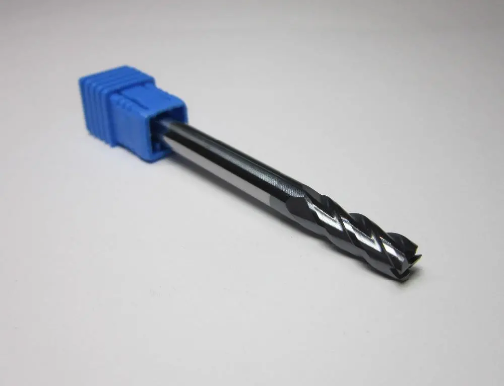 1Pcs 6Mm 4 Flutes Hrc45 Long Shank Length 75Mm Tungsten Carbide End Mills Set Bits 1