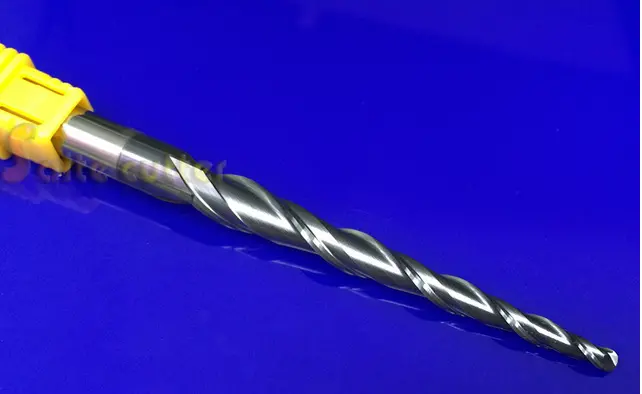 1Pcs R1.0 2F D8 L100 Hrc55 Tungsten Tapered Ball Nose End Mills And Cone Cutter Bit 1